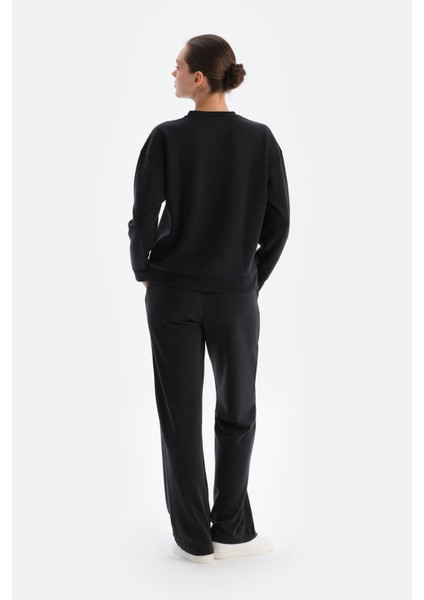 Siyah Basıc Modal Sweatshırt fiyatları