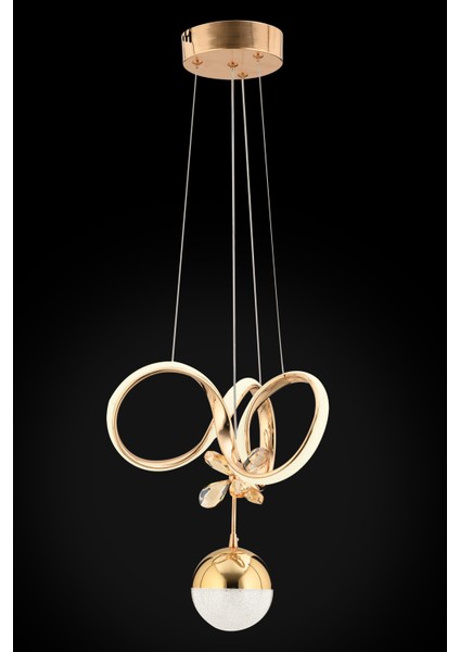 Istanbul Avize Gold Twins Beyaz Power Ledli Modern LED Avize fırsatları