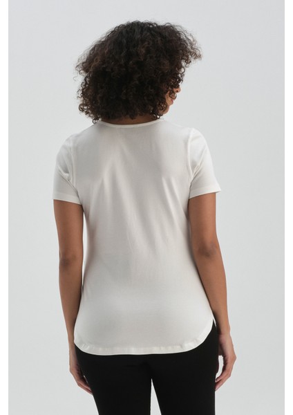 Beyaz Pamuklu Hamile T-Shirt fiyatları