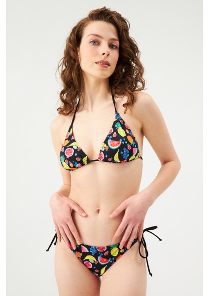 Siyah 1522ESMM Spagetti Bikini Alt fiyatları