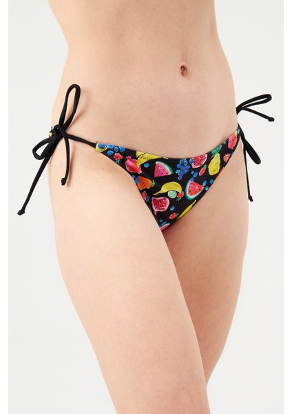 Siyah 1522ESMM Spagetti Bikini Alt modelleri