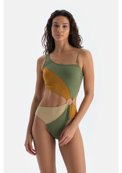 Multicolor Tek Omuz Mayokini fırsatları