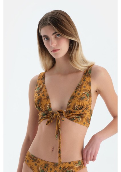 Multicolor Üçgen Geniş Bikini Üst