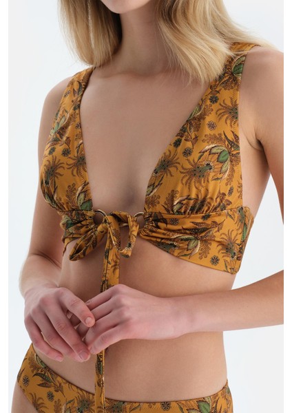 Multicolor Üçgen Geniş Bikini Üst indirimleri