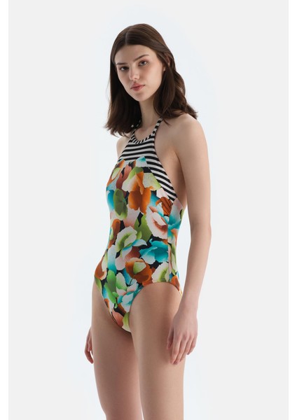 Multicolor Halter Yaka Mayo modelleri