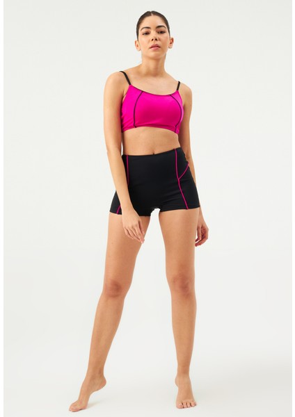 Fuşya 1095ESBK Yüzücü Bikini Tk.