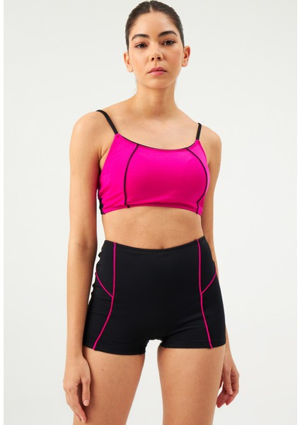 Fuşya 1095ESBK Yüzücü Bikini Tk.