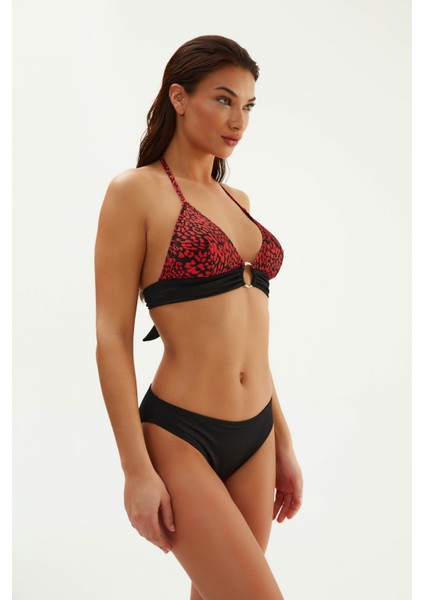 Kırmızı 2037ESBK Üçgen Bikini Tk.