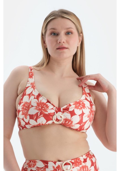 Multicolor Korseli Toparlayıcı Bikini Üst