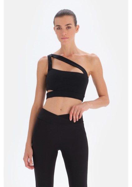 Siyah Dagi Active Çapraz Askılı Spor Sütyeni
