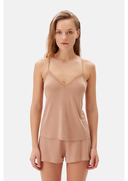 Açık Kahve Basic Şort Pijama Altı indirimleri