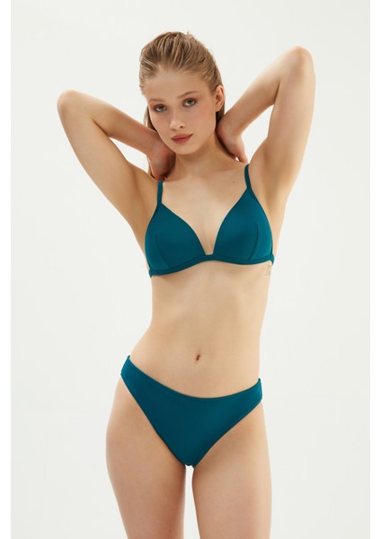 2501ESMM Kaplı Yarı Dolgulu Üçgen Bikini Üst