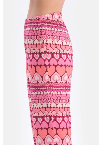 Multicolor Kalpli Metraj Baskılı Gömlek Pantolon Pijama Takımı indirimleri