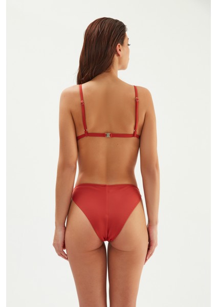 2501ESMM Kaplı Yarı Dolgulu Üçgen Bikini Üst