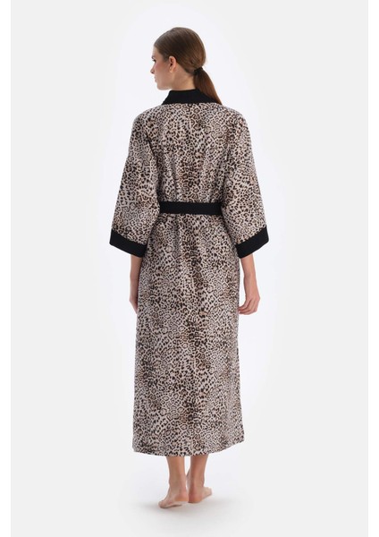 Kahverengi Uzun Kimono
