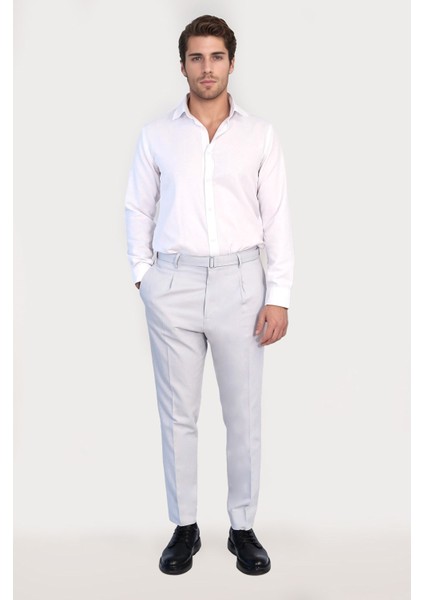 Tokalı Tek Pantolon Gri modelleri