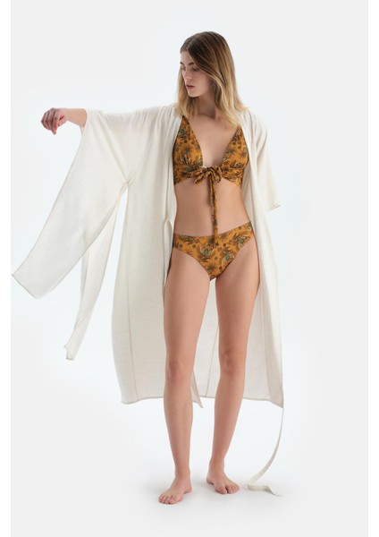 Ekru Uzun Kimono