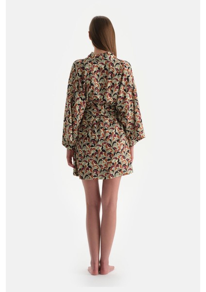 Kahverengi Kısa Kimono fiyatları