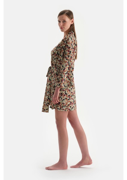 Kahverengi Kısa Kimono modelleri