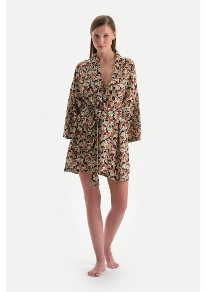 Kahverengi Kısa Kimono fırsatları