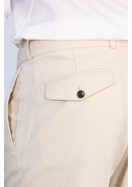 Tokalı Tek Pantolon Taş