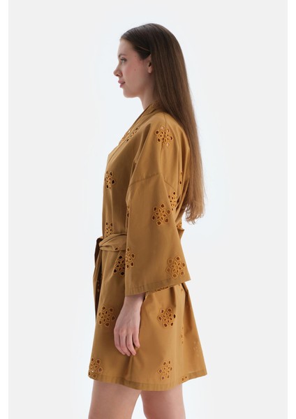 Kahverengi Kimono modelleri