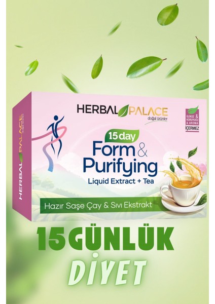 15 Günlük Detoks Programı Detoks Çay & Sıvı Ekstrakt
