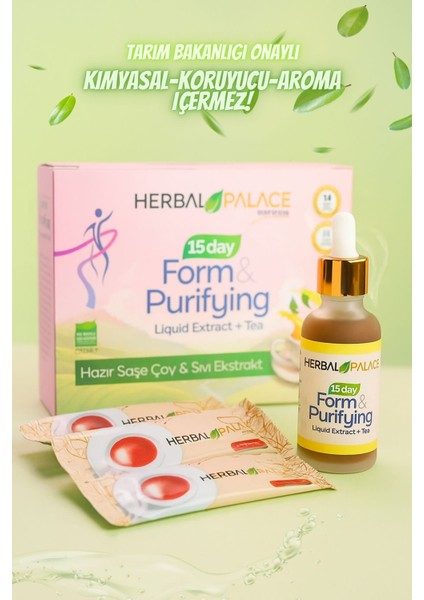 15 Günlük Detoks Programı Detoks Çay & Sıvı Ekstrakt