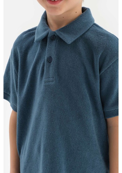 Indigo Erkek Çocuk Havlu Polo Yaka Tişört fırsatları