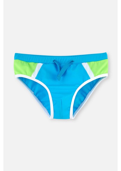Mavi - Yeşil Parçalı Slip