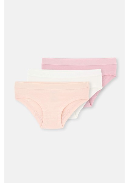 Multicolor 3'lü Kız Çocuk Pamuklu Hıpster