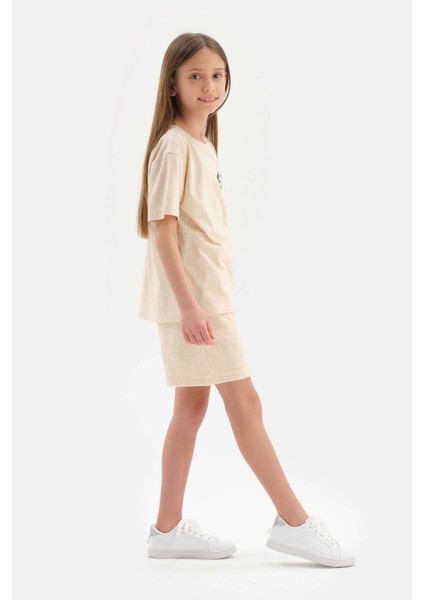 Bej Doğal Renkli Unısex Havlu Şort indirimleri