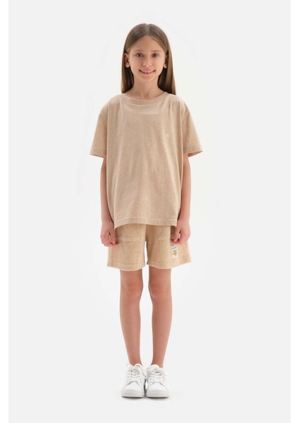 Kahverengi Doğal Renkli Unısex Havlu Şort indirimleri
