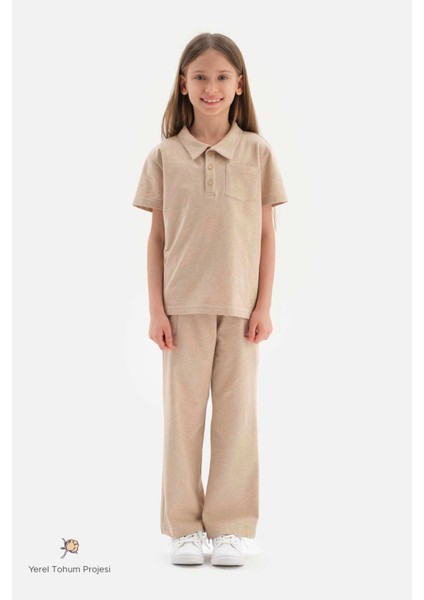 Bej Doğal Renkli Yerel Tohum Pamuk Pantolon