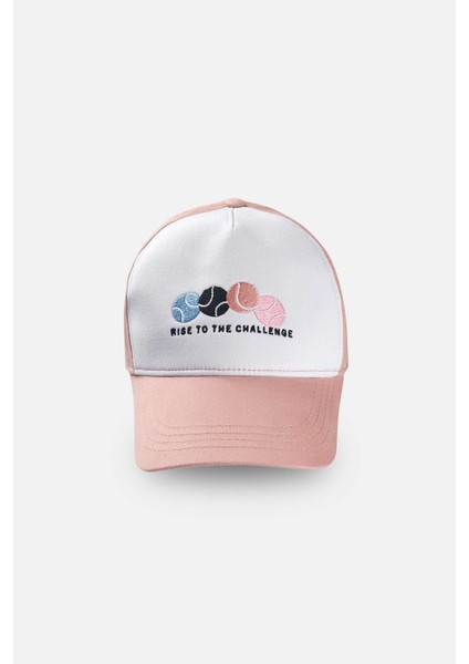 Pembe Kadın Is Kep Şapka