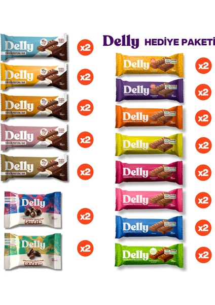 Hediye Paketi - 30 Adet Çikolata Kaplı Yüksek Proteinli Bar, Meyveli Vegan Bar Ve Draje fiyatları