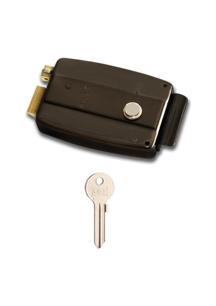 Kale 157EL/14 Elekt.trajlı Kilit 14CM Siyah-Krom