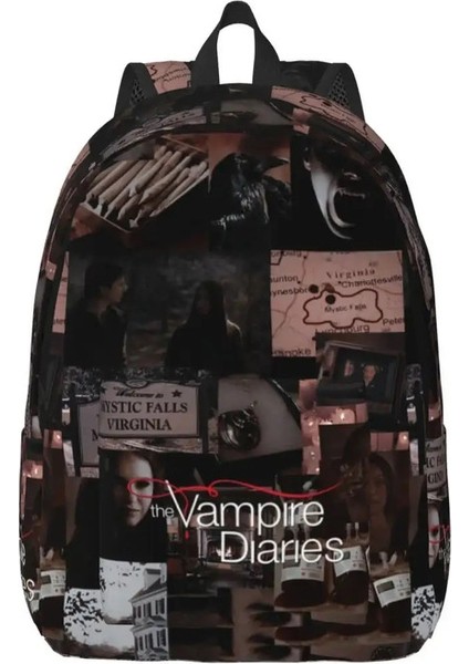 Vampire Diaries Kolaj Sırt Çantası Erkekler Için Kadınlar Günlük Öğrenci Işletme Day Pack Tv Dizisi Dizüstü Bilgisayar Çantaları Sportscolor: 9/boyut: Çocuklar Için (Yurt Dışından)