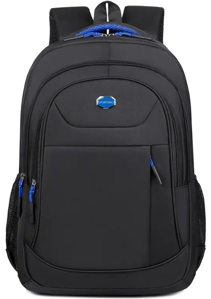Erkekler Sırt Çantası Oxford Su Geçirmez Sırt Çantası Işletme Bilgisayar Çantası Zamanlı Seyahat Sırt Çantası Lise Öğrencisi Backpackcolor: Siyah (Yurt Dışından)