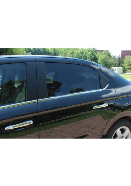 Citroen C-Elysee Uyumlu 2012 Ve Üzeri Krom Cam Çıtası 4 Parça Paslanmaz Çelik modelleri