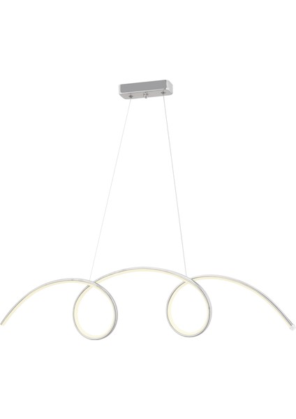 Istanbul Avize Gümüş Wavy Beyaz Power Ledli Modern LED Avize fiyatları