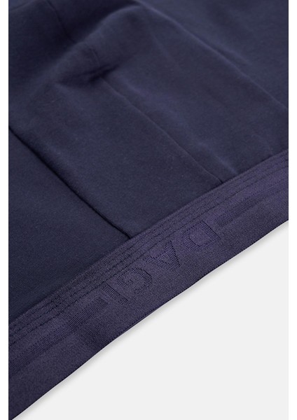 Indigo-Kahverengi 2'li Düz Pamuklu Boxer fırsatları