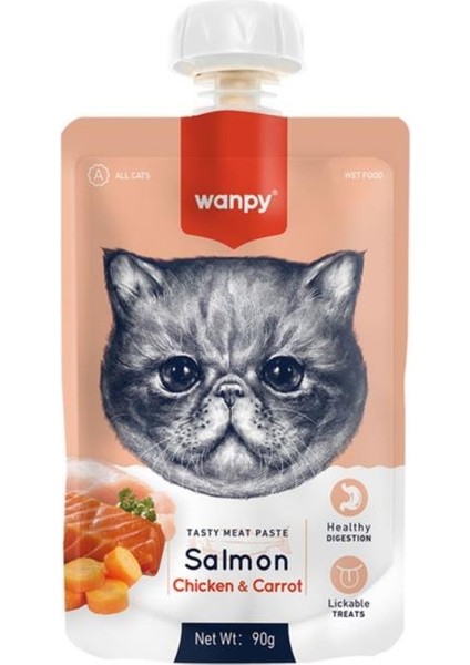 Taze Somon & Tavuklu Kedi Et Ezmesi 90 Gr. x 4 Adet