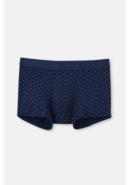Açık Kahve-Lacivert 3'lü Desenli Micro Modal Boxer fiyatları