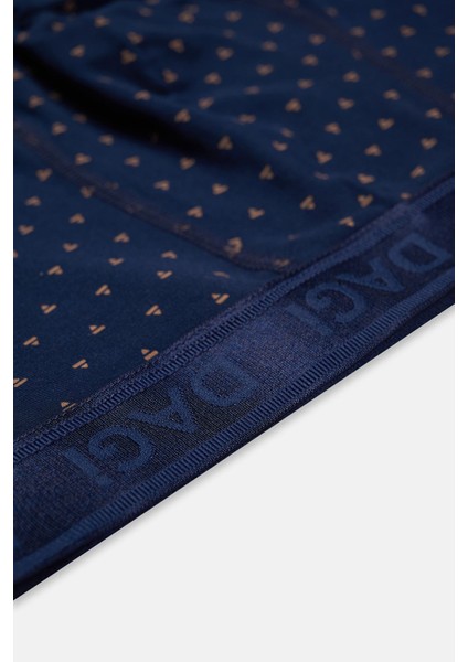 Açık Kahve-Lacivert 3'lü Desenli Micro Modal Boxer indirimleri