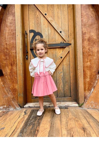Pembe Fiyonklu Kız Çocuk Elbisesi – Şık ve Zarif Tasarım I Şık ve Rahat Elbise – Özel Günler Için fiyatları