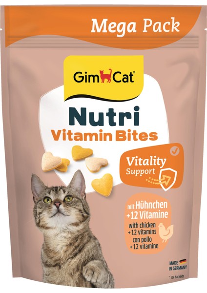 Nutri Vitaminli Tavuklu Kedi Ödülü 425 gr - Mega Boy - Zindelik Bakımı