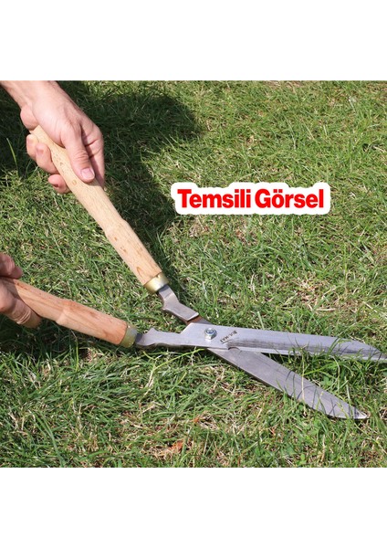 Çim Budama Makası Çalı Çimen Biçme Kesme Makas 50 cm Keskin Metal Bıçkı Eğri 1 Adet modelleri