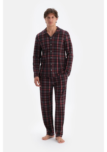 Multicolor Ekose Interlok Gömlek Pijama Takımı fırsatları