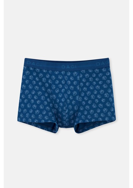 Lacivert 2'li Desenli Pamuk Boxer fiyatları